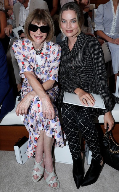 Anna Wintour, Margot Robbie, Paris Fashion Week